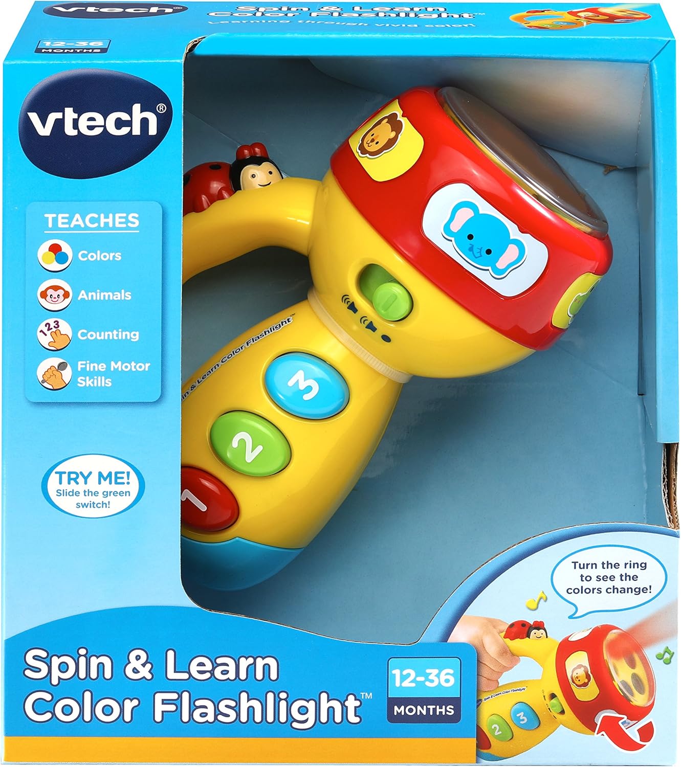 Linterna de colores para girar y aprender de VTech