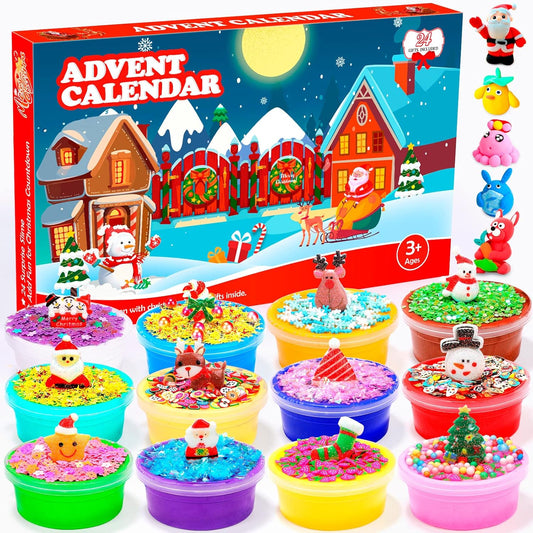 Calendario de Adviento slime de bricolaje
