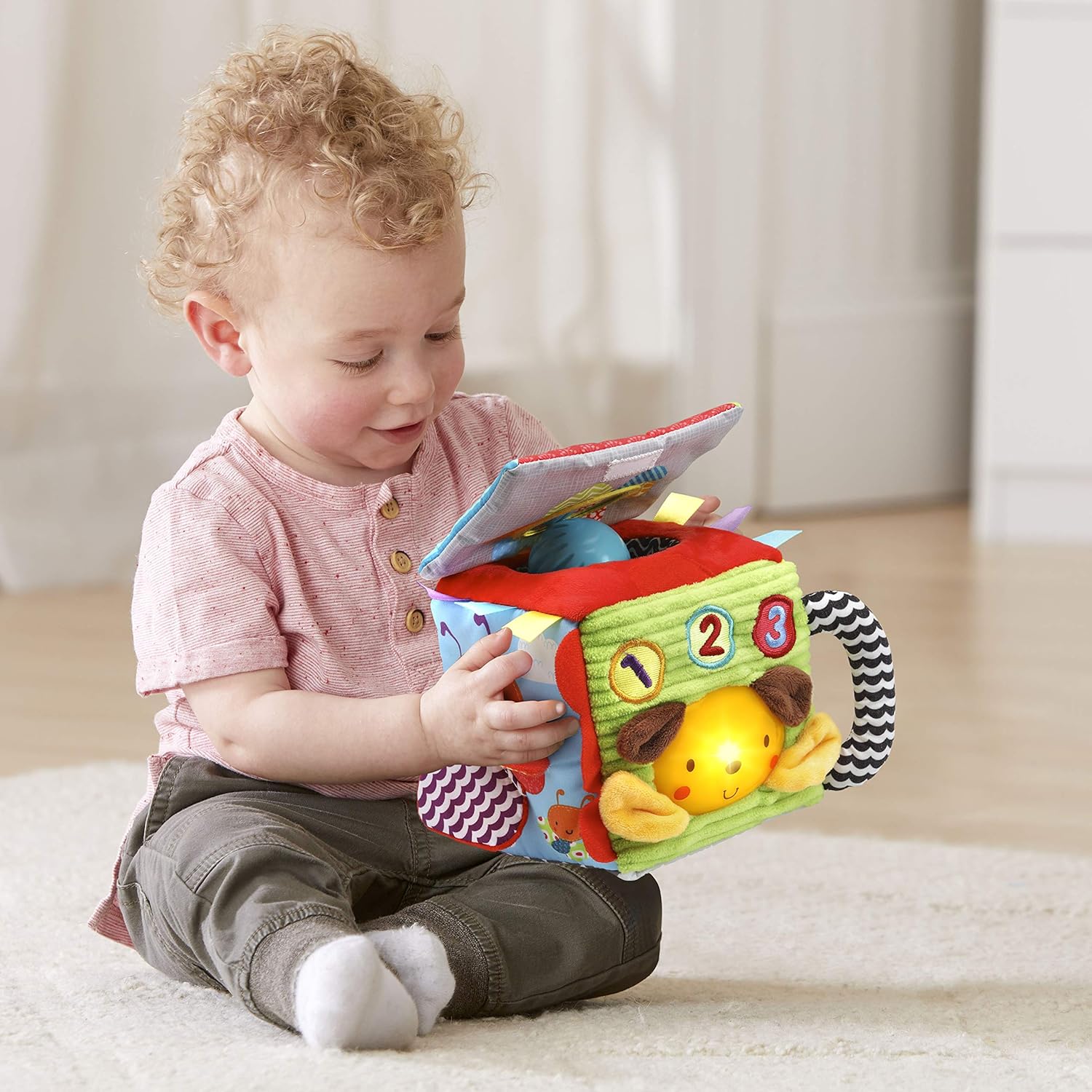 VTech Cubo sensorial suave e inteligente, multicolor