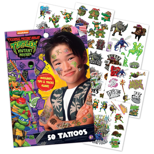 50 tatuajes temporales Tortujas Ninja
