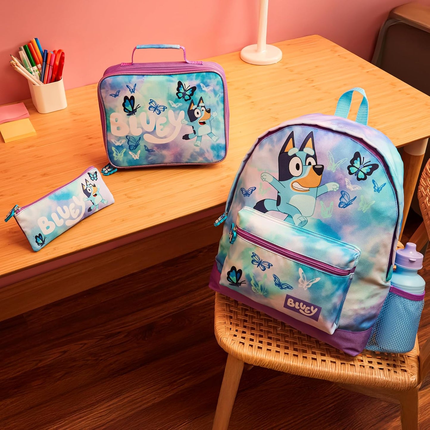 Bluey Juego de mochila de 4 piezas