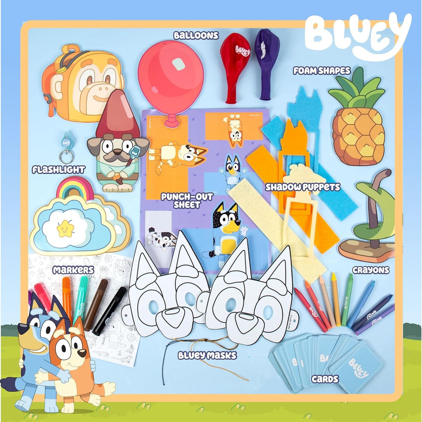 15 juegos y actividades, juego Bluey apto para viajes