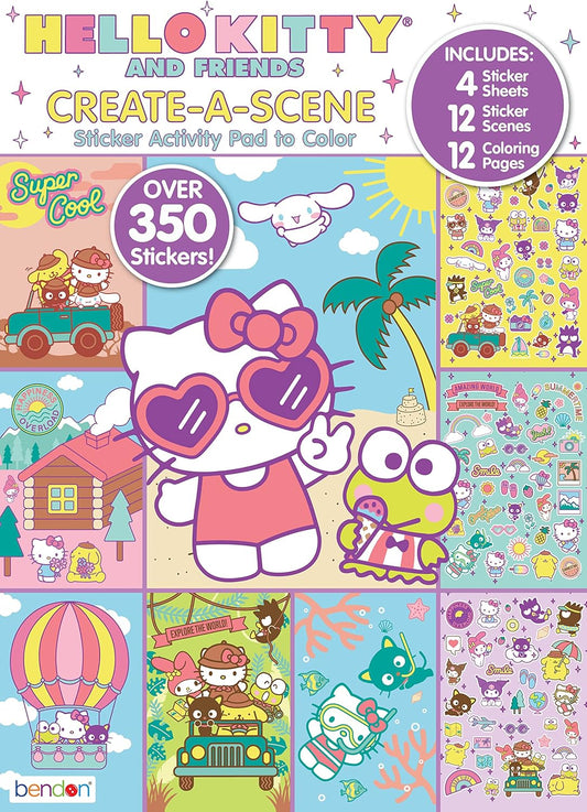 Hello Kitty and Friends Bloc para actividades con más de 350 calcomanías
