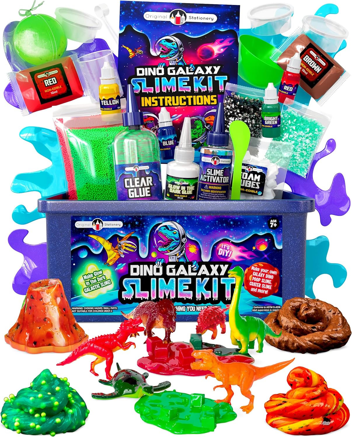 Kit de slime de dinosaurio