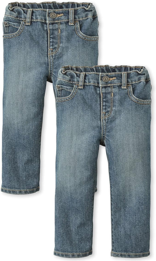 The Children's Place Pantalones de mezclilla básicos con corte de bota