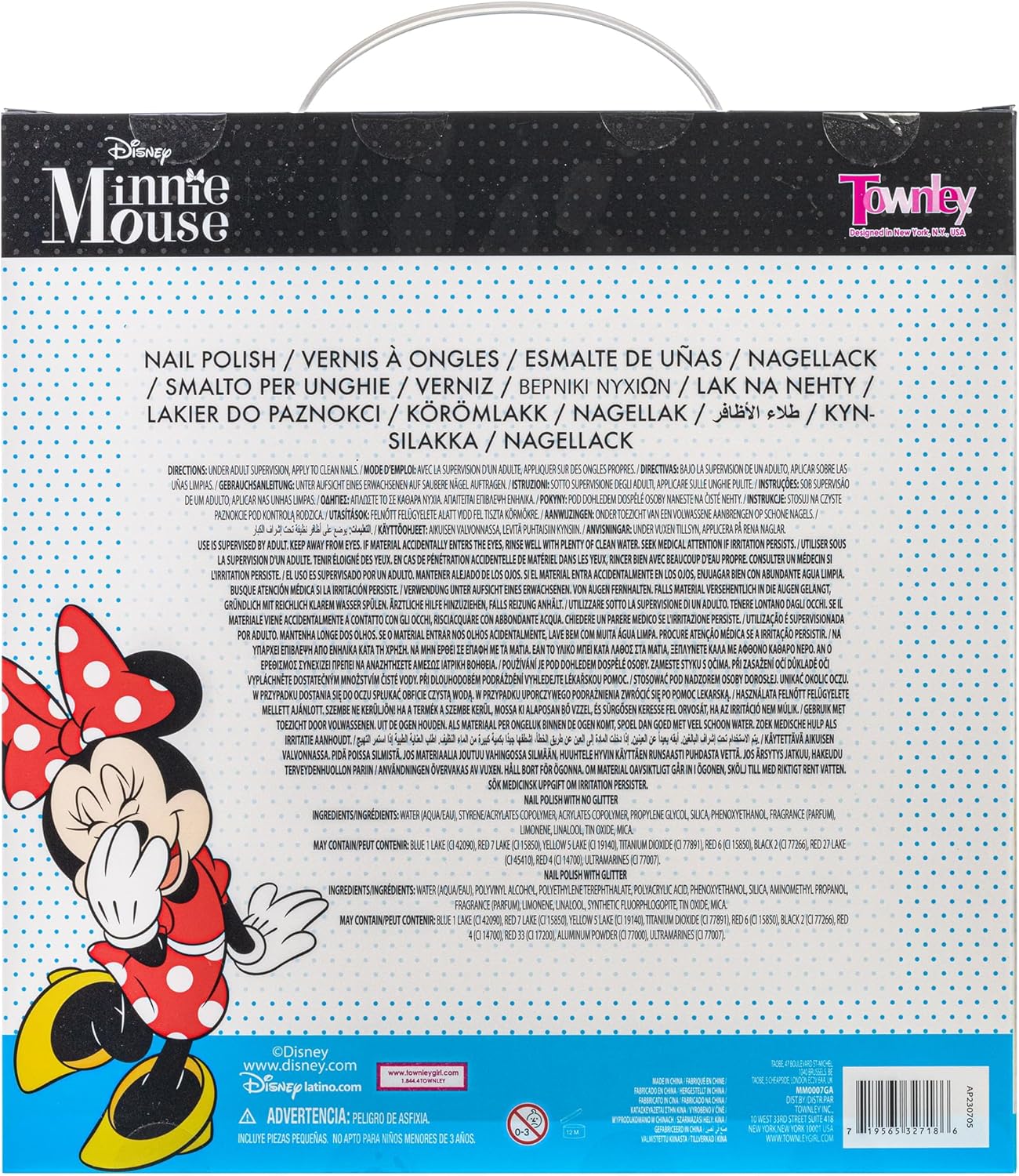 Minnie Mouse - Juego de esmaltes de uñas