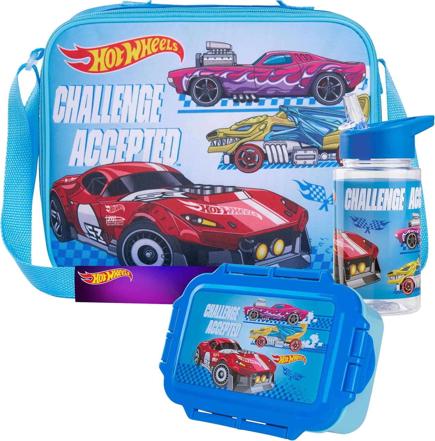 Juego combinado lonchera + botella + caja de aperitivos