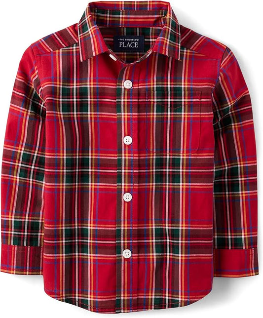 The Children's Place Camisa de manga larga con botones