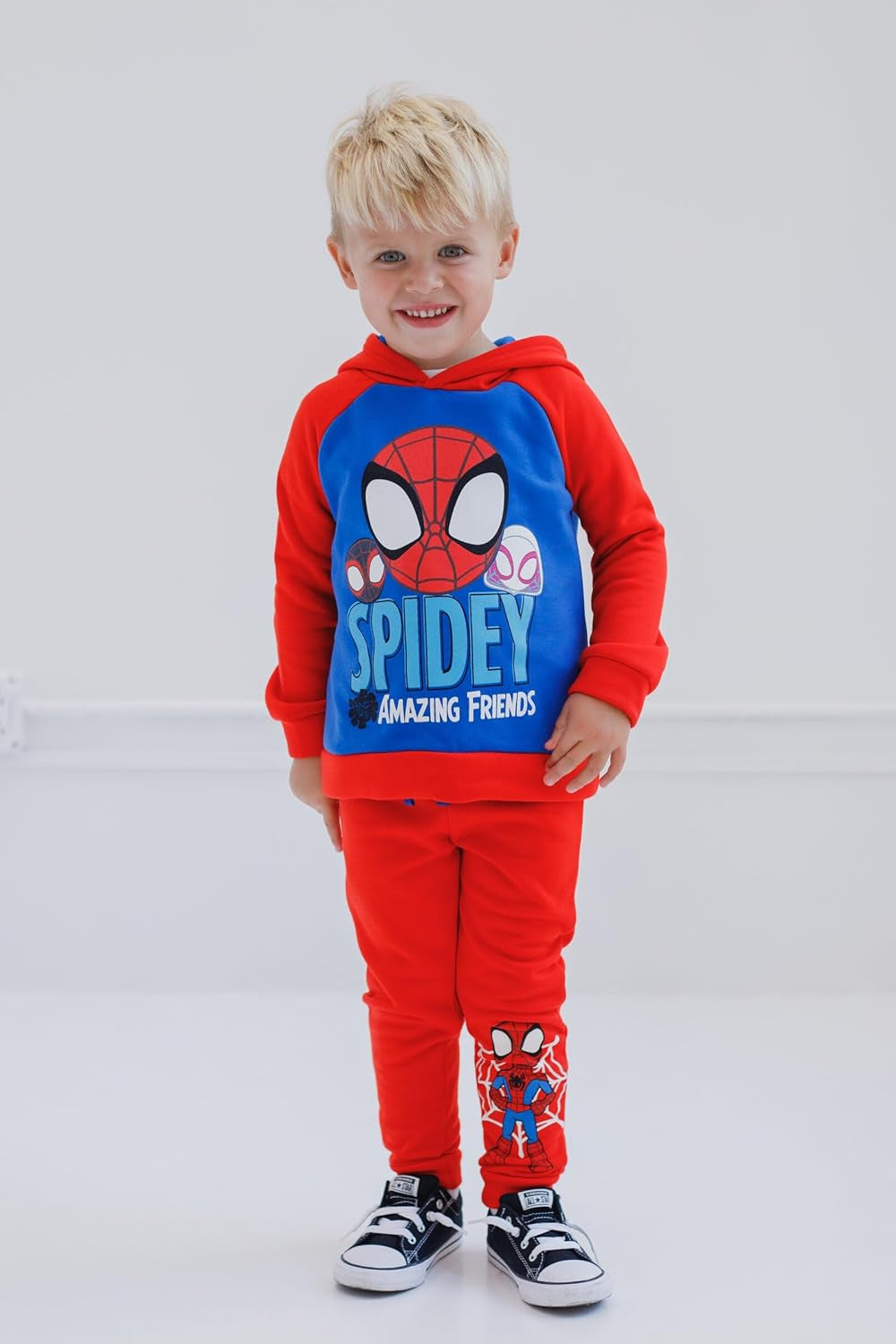 Conjunto de sudadera con capucha y pantalones Spiderman 