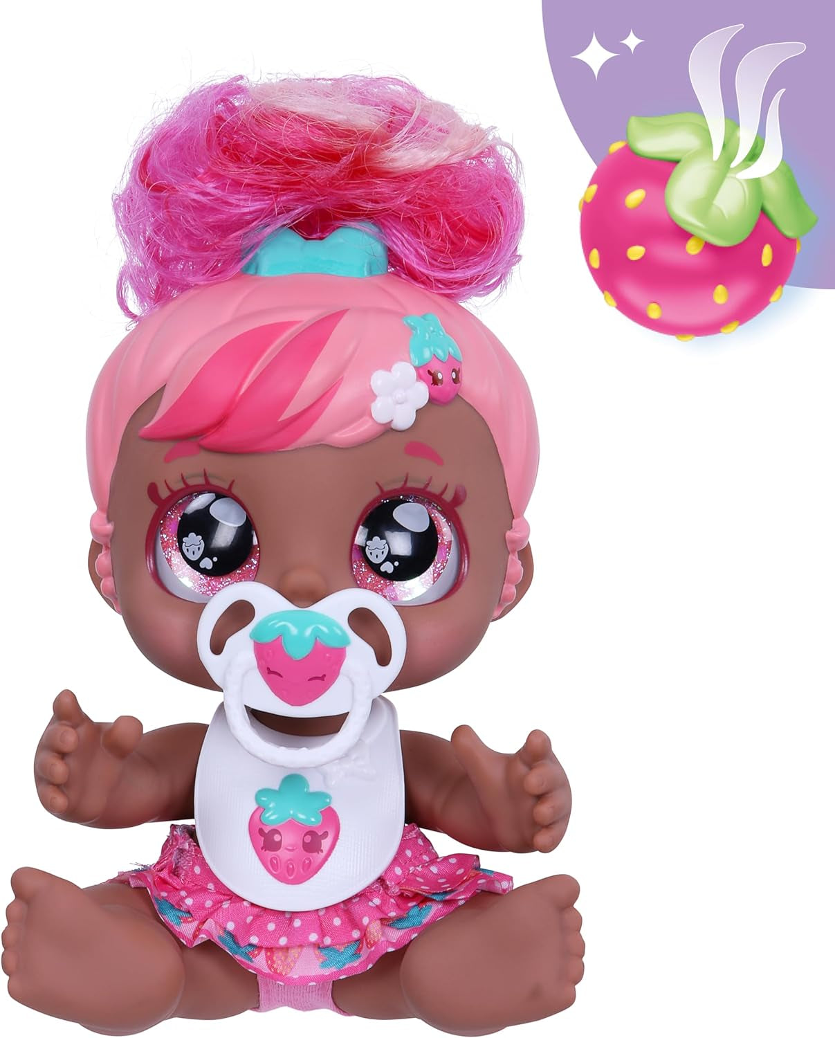 Kindi Kids Muñeca perfumada Sisters de 6.5" y 2 accesorios