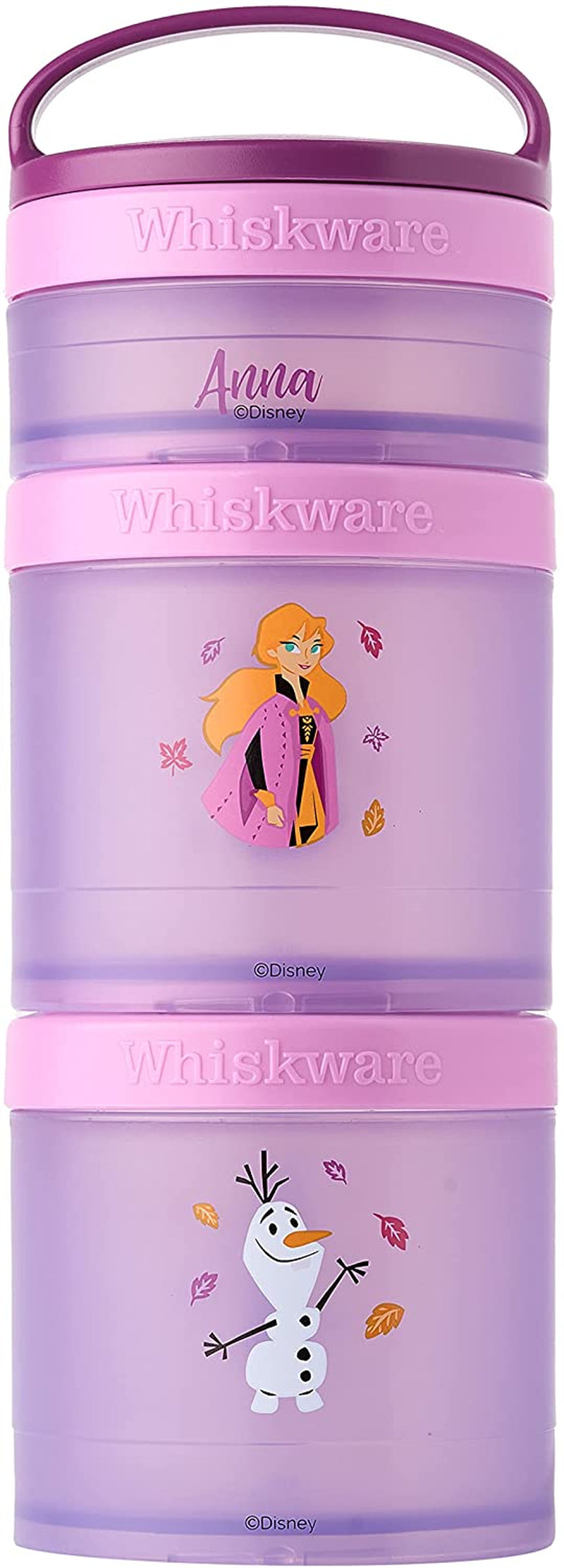 Whiskware Disney Princess Frozen, recipientes apilables para aperitivos