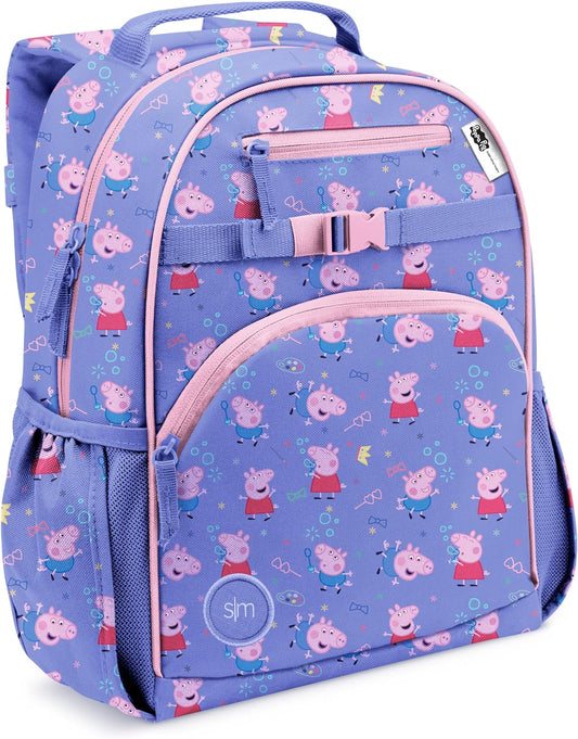 Simple Modern Mochila mediana de Peppa Pig  15" Pulgadas 