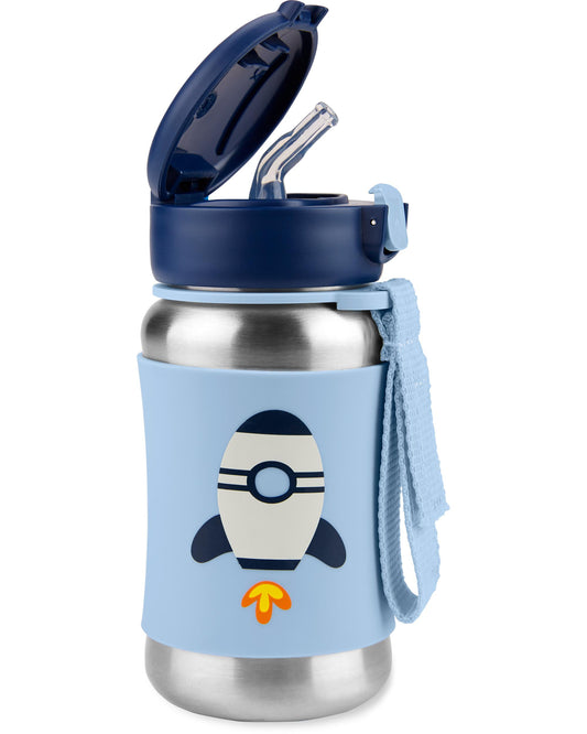 Skip Hop  botella con popote de acero inoxidable