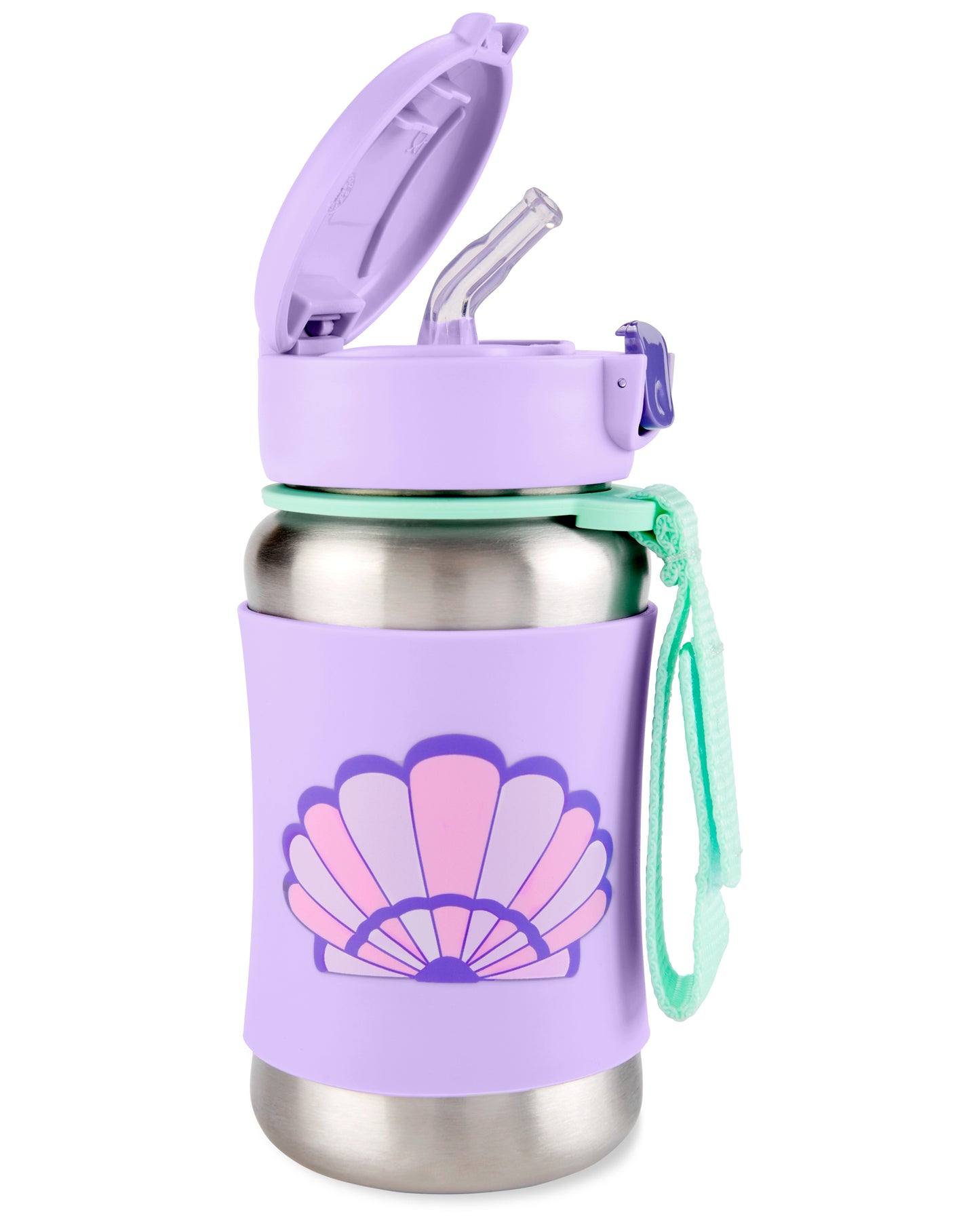 Skip Hop  botella con popote de acero inoxidable