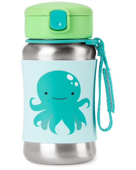 Skip Hop  botella con popote de acero inoxidable