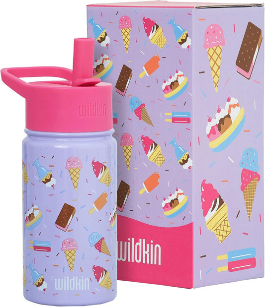 Wildkin Botella de agua reutilizable de acero inoxidable