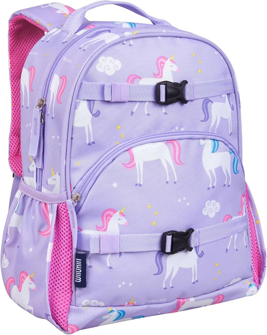 Mochila para niños Wildkin ECO rPET de 15 pulgadas Unicornios con espalda acolchada