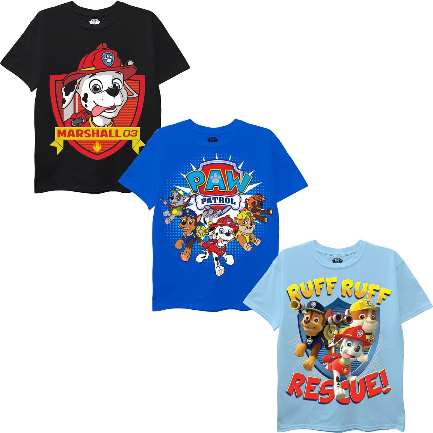 Pack 3 Camisetas, Paw Patrol