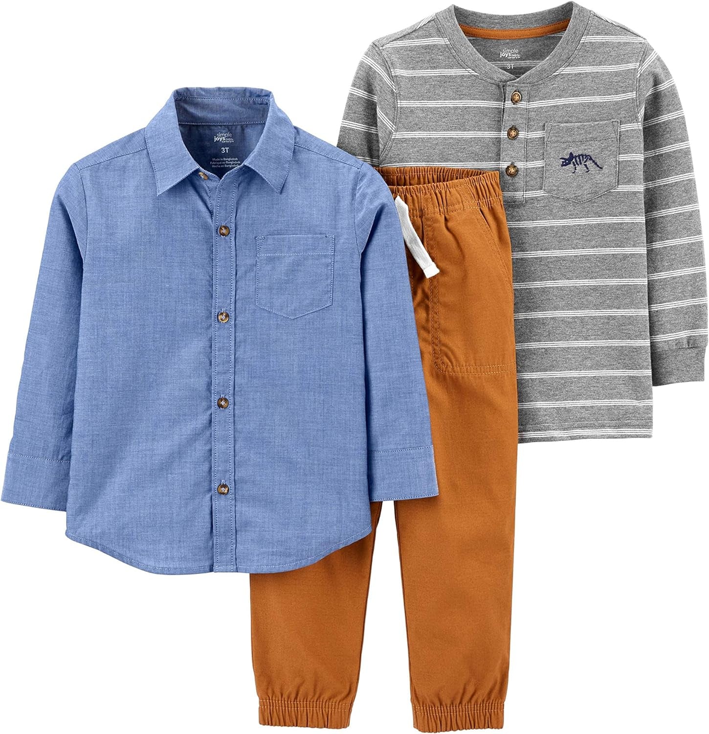 Simple Joys by Carter's Conjunto de ropa de juego de 3 piezas