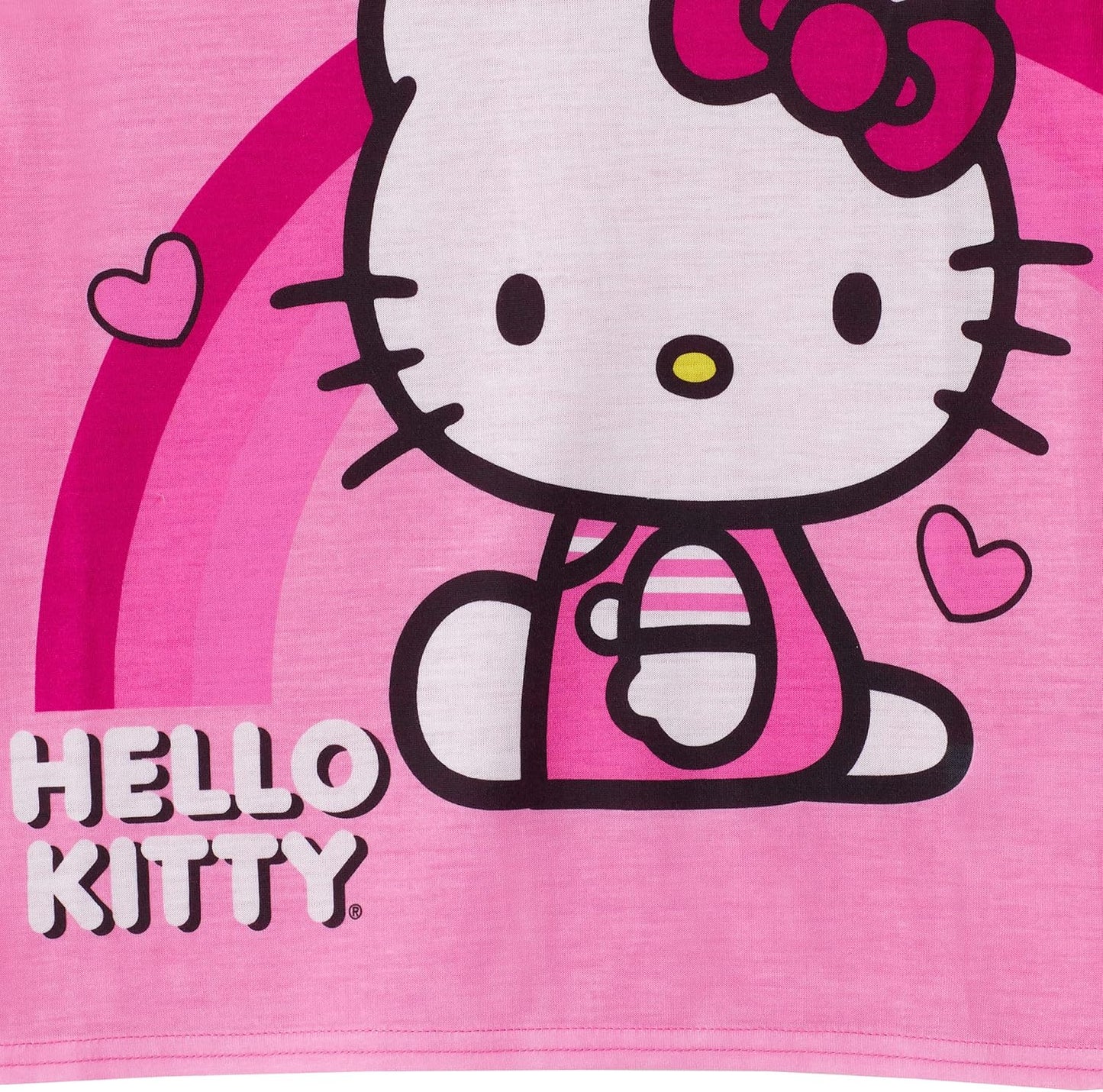 Hello Kitty Conjunto de 4 piezas de pantalones de pijama y camisa de dormir 