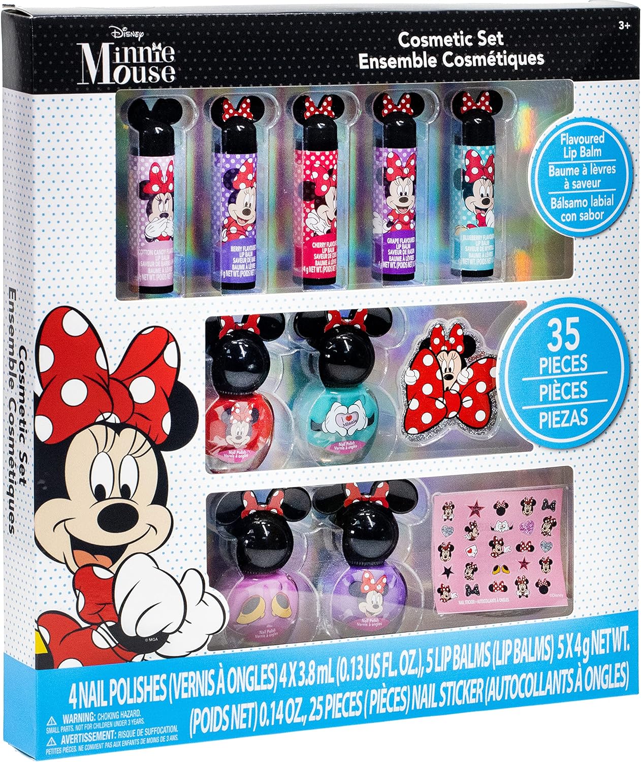 Disney Minnie Mouse - Juego de maquillaje cosmético