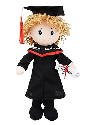 Peluche de graduación personalizados de 15 pulgadas, nombre, texto y año personalizados