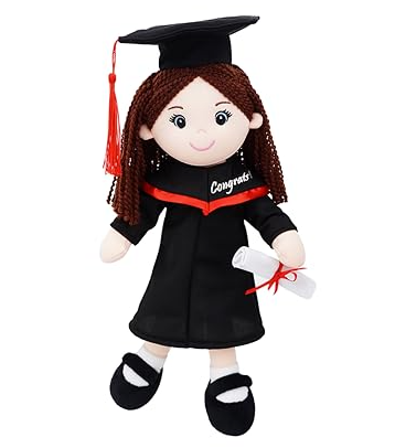 Peluche de graduación personalizados de 15 pulgadas, nombre, texto y año personalizados