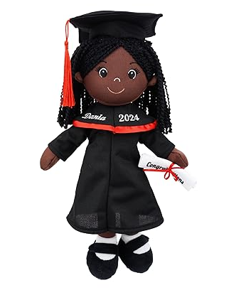 Peluche de graduación personalizados de 15 pulgadas, nombre, texto y año personalizados