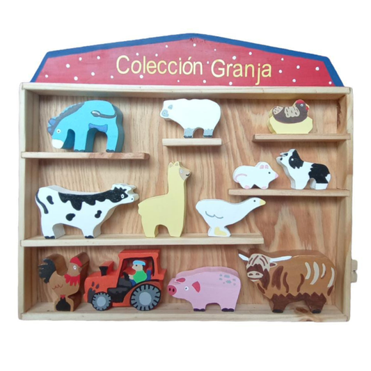 Colección animales de Granja Madera