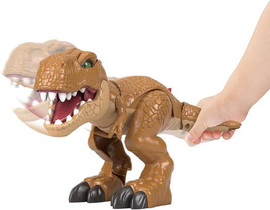 Fisher-Price Imaginext Jurassic World - Figura de dinosaurio Thrashin' Action T. rex con acción de morder