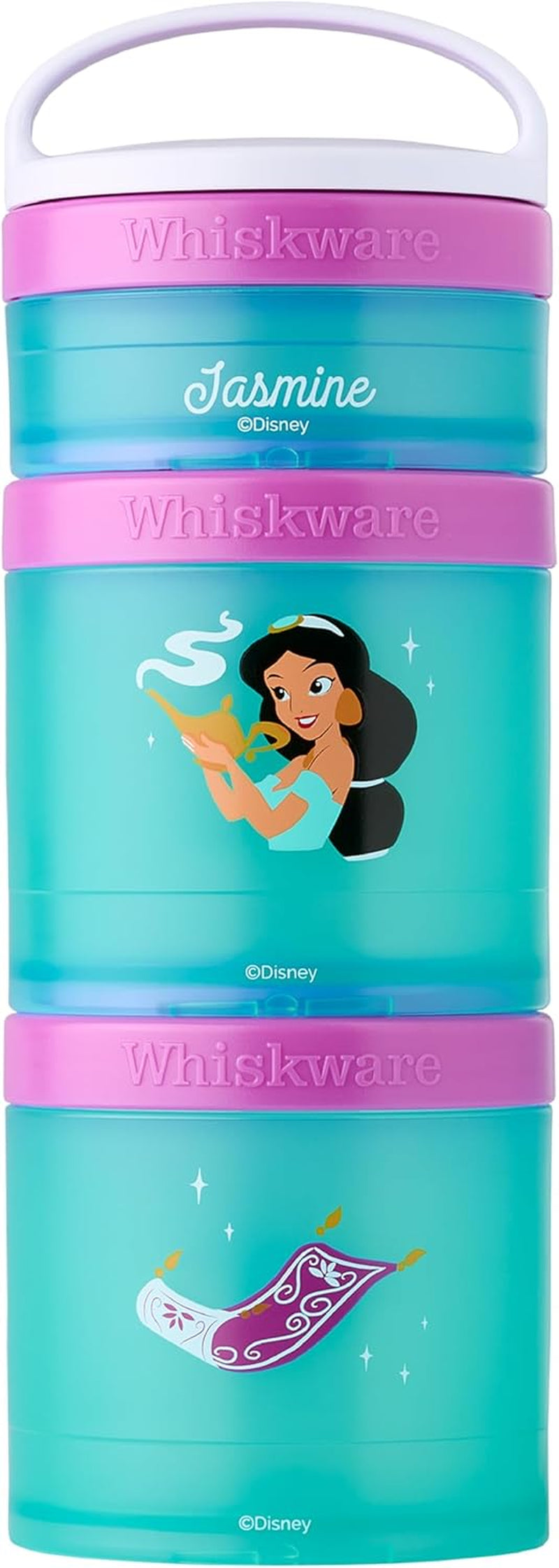 Whiskware Disney Princess - Recipientes apilables para aperitivos