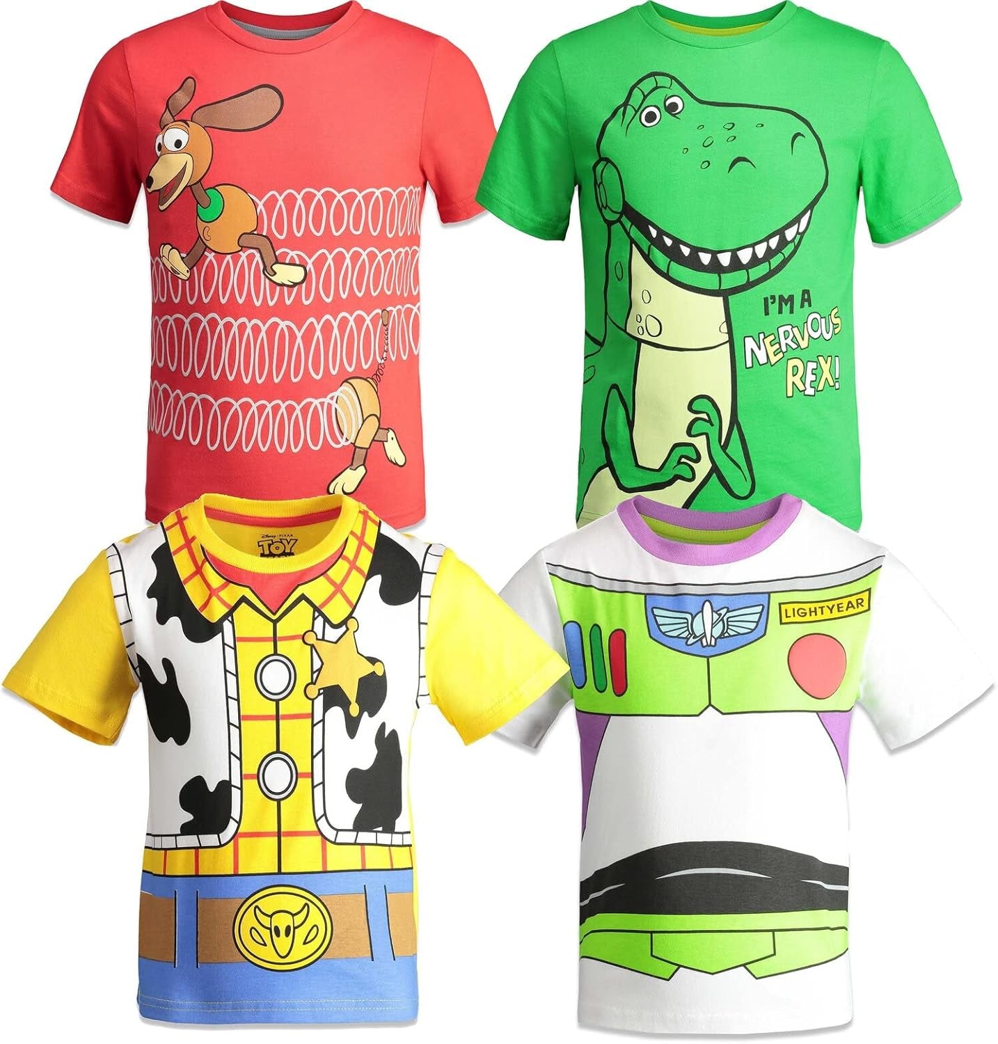 Disney Toy Story Paquete de 4 camisas 