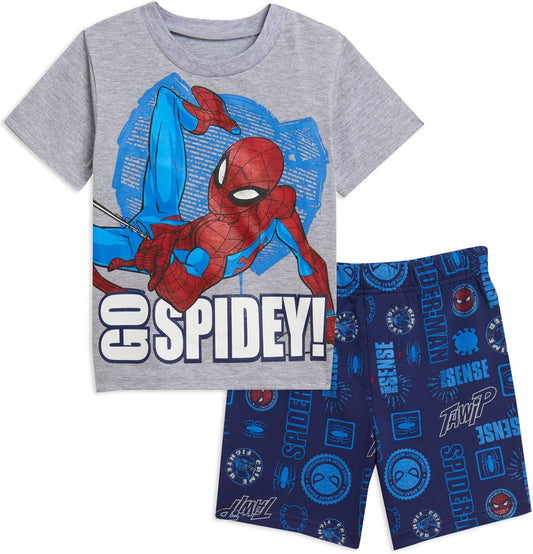 Marvel Conjunto de camiseta de Spider-Man y pantalones cortos