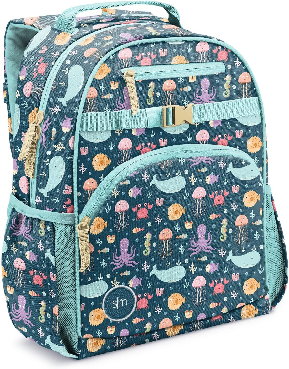 Simple Modern Fletcher - Mochila para niños Mar 15" Pulgadas 