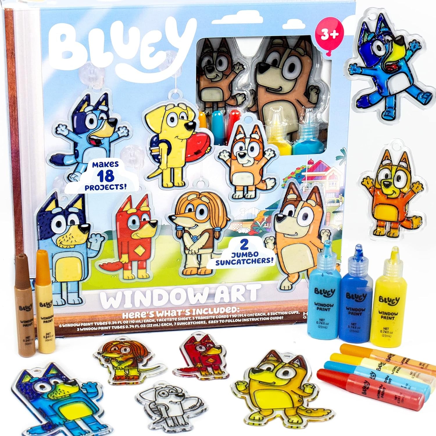 Bluey Kit de atrapasoles para ventana