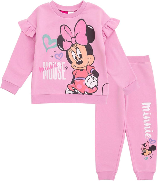  Minnie Mouse Disney Conjunto de sudadera y pantalones
