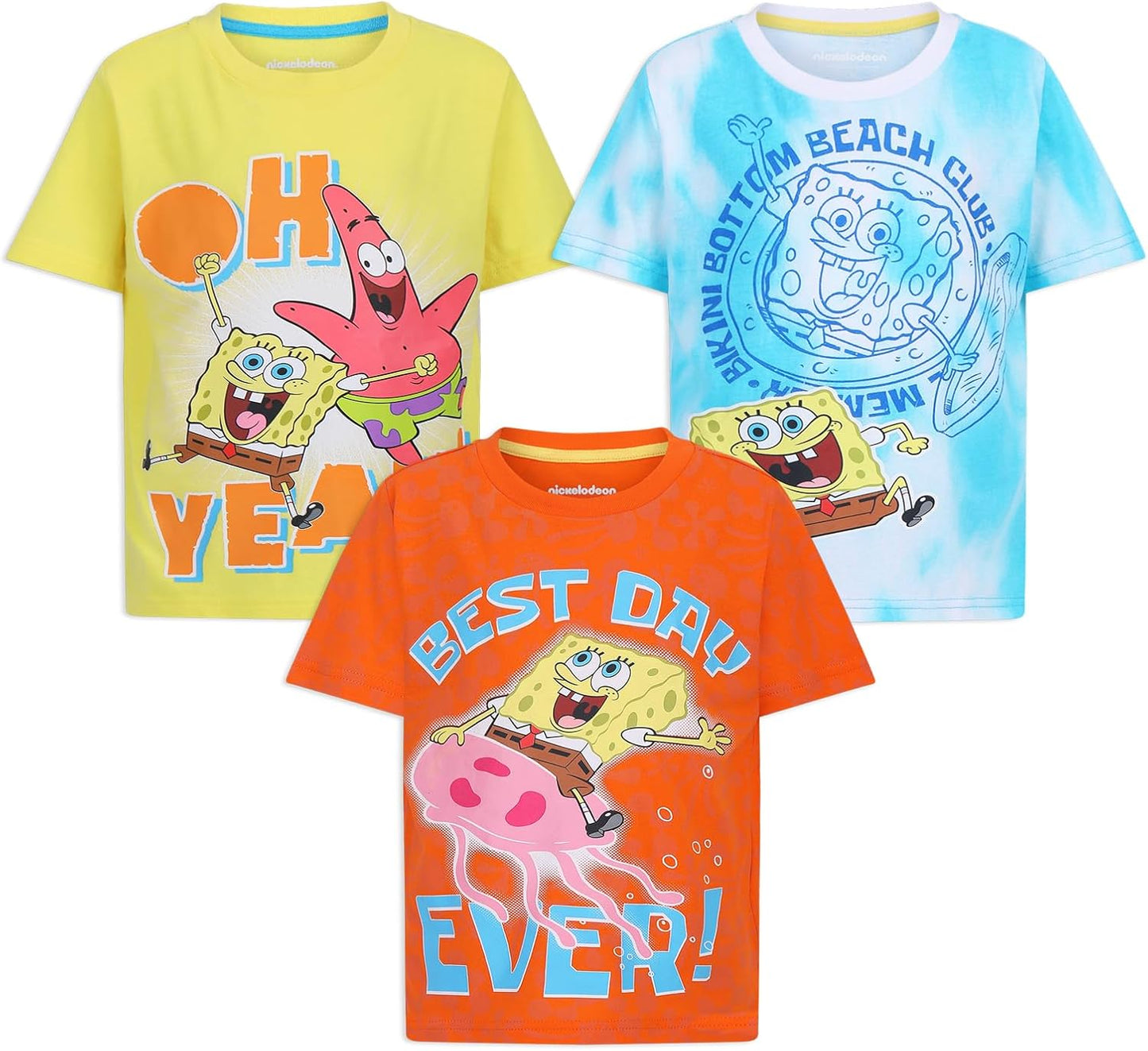  Bob Esponja Conjunto de camiseta de manga corta