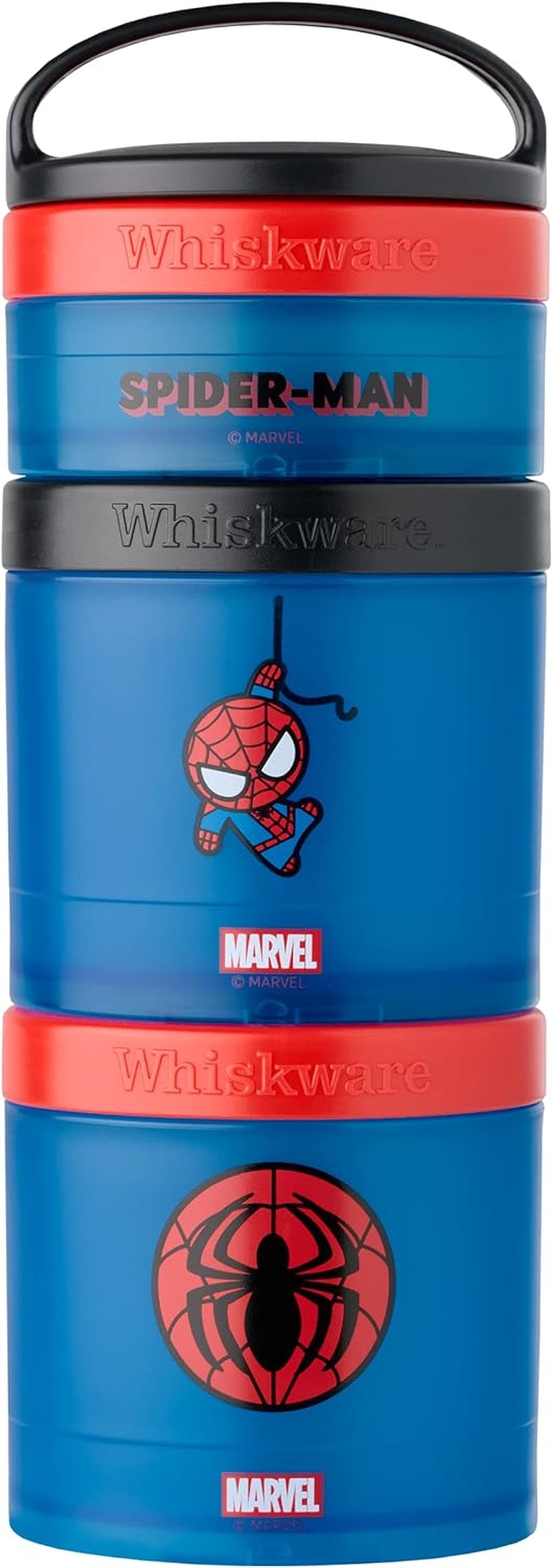 Whiskware - Marvel - Paquete de aperitivos apilables Spider-Man