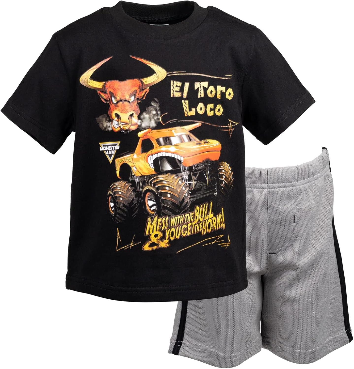 Monster Jam Conjunto de camiseta y pantalones cortos 