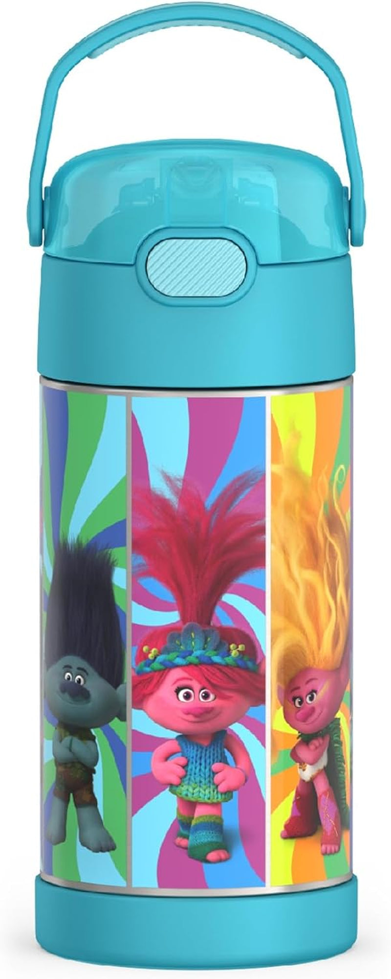 THERMOS FUNTAINER - Botella de agua de acero inoxidable Trolls 