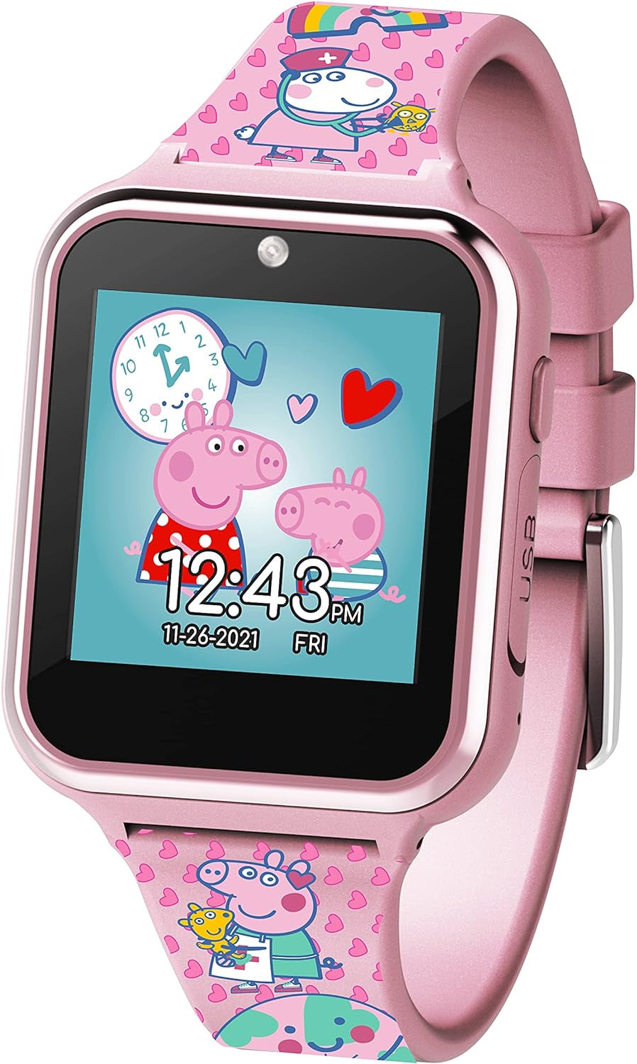 Peppa Pig Baby Pink - Reloj inteligente de aprendizaje educativo 