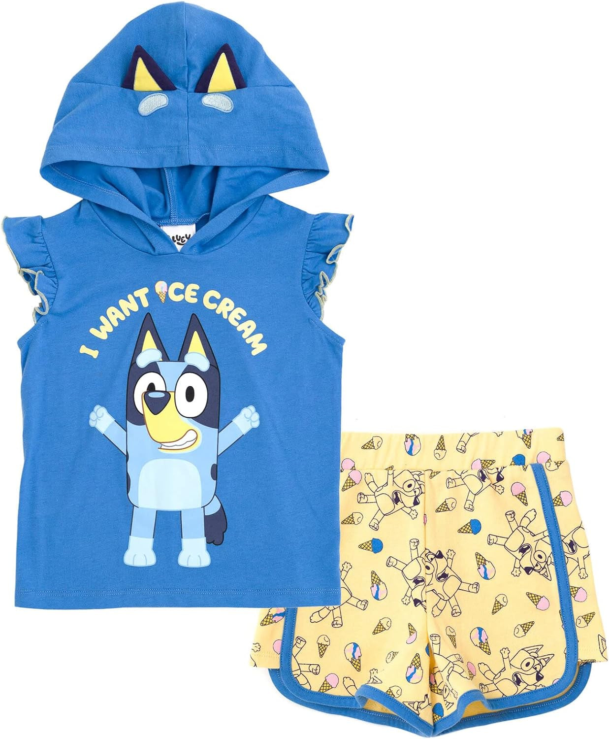 Bluey Bingo - Camiseta sin mangas para cosplay y pantalones cortos