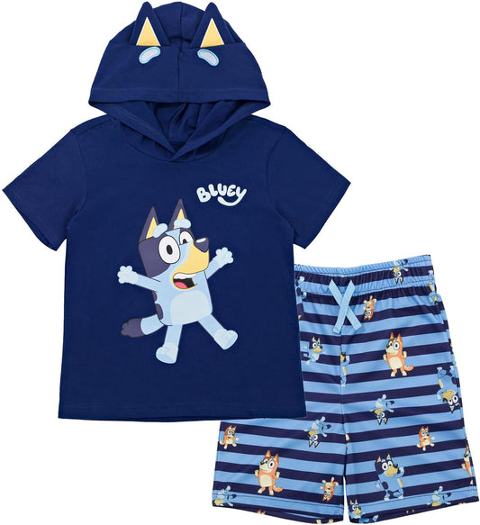 Bluey Conjunto de camiseta y pantalones cortos 