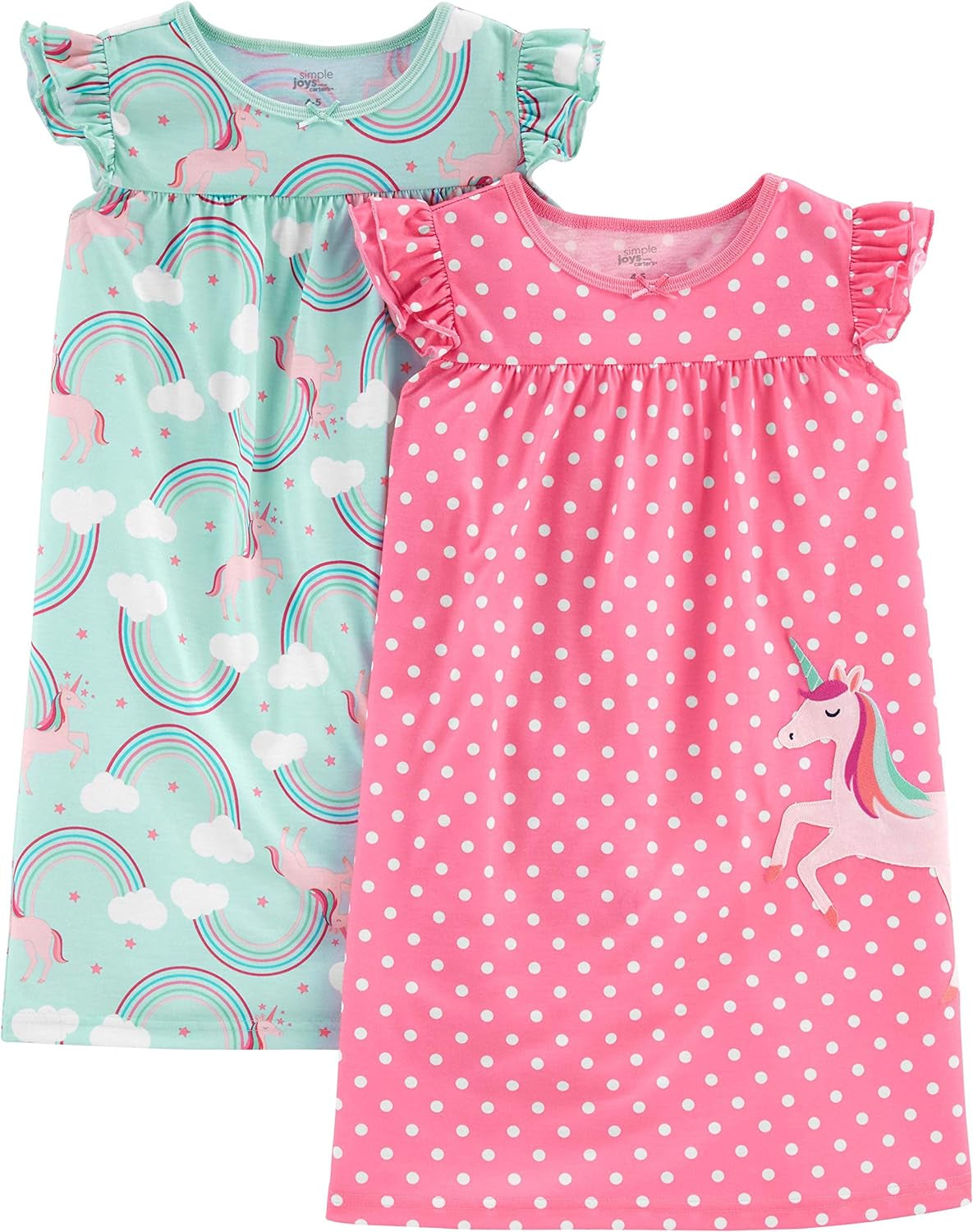 Simple Joys by Carter's Paquete de 2 camisones para niña