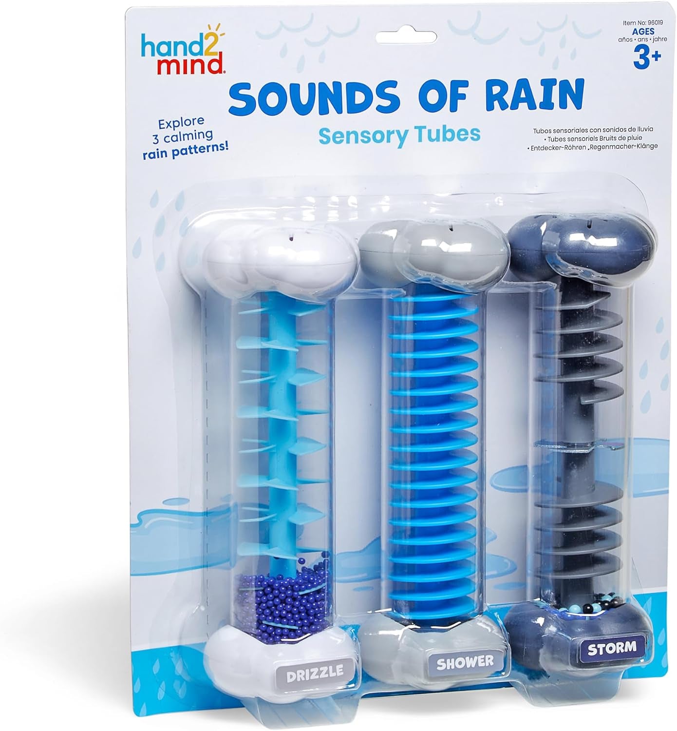 hand2mind Sonidos de la lluvia tubos sensoriales