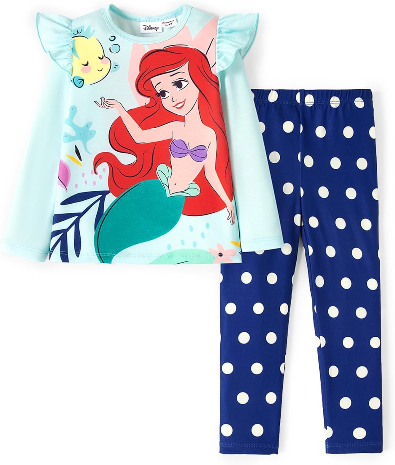 Disney Conjunto de ropa de princesa para niña Ariel 