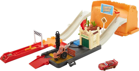 Mattel Disney and Pixar Cars Track Set con auto de juguete Lightning McQueen 