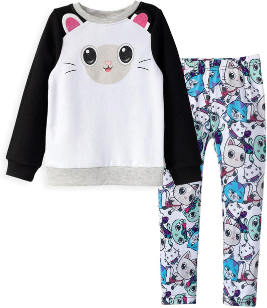 GABBY'S DOLLHOUSE Pandy Paws - Conjunto de sudadera y leggings