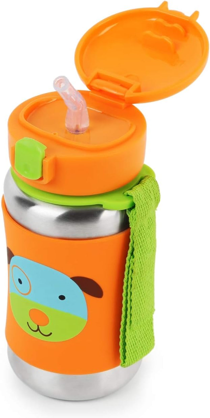 Skip Hop Zoo - Botella de agua de acero inoxidable, diseño de zoológico, perro