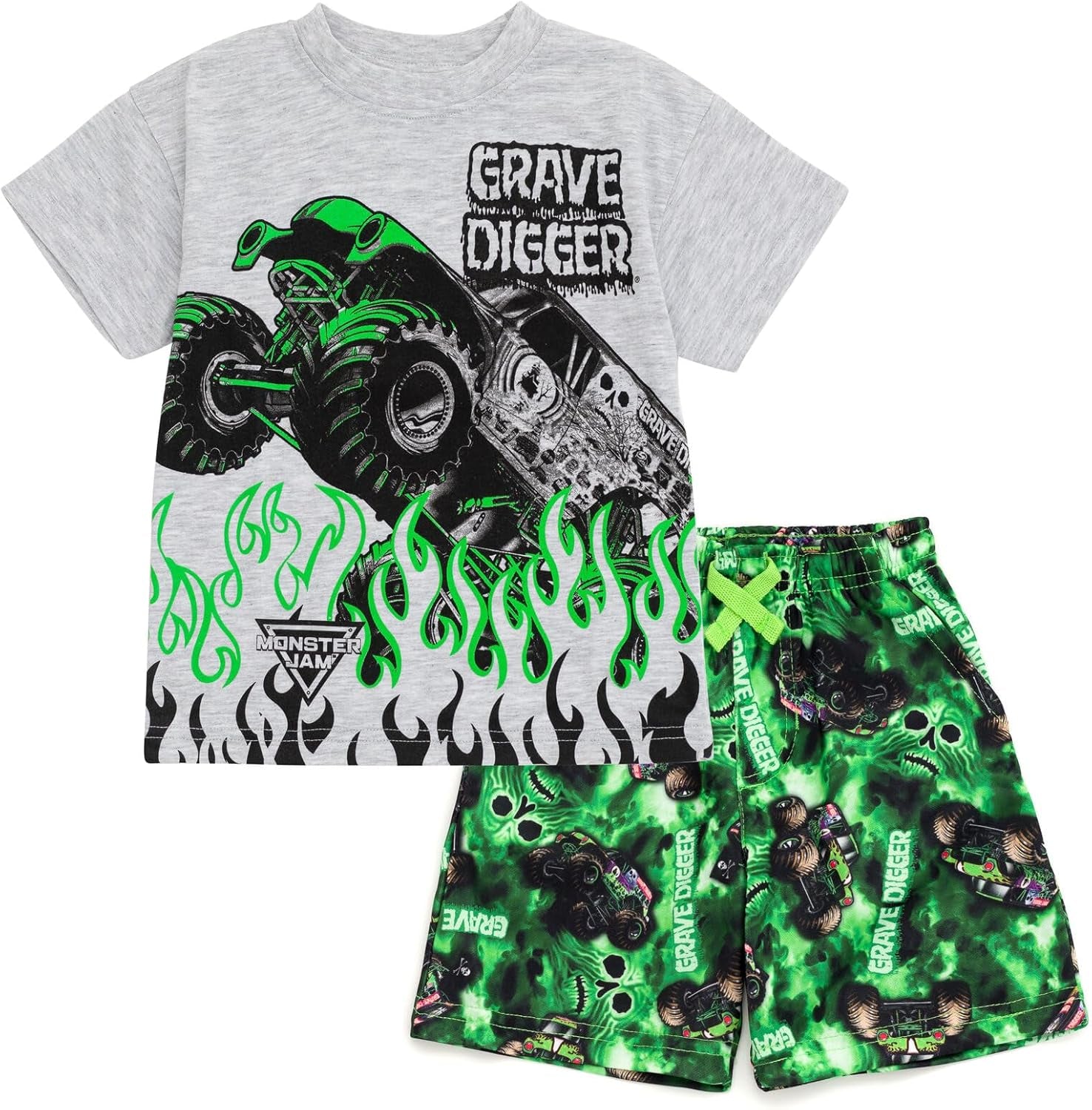 Monster Jam Conjunto de camiseta y pantalones cortos 